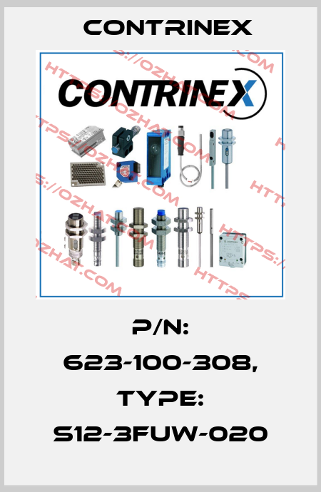 p/n: 623-100-308, Type: S12-3FUW-020 Contrinex