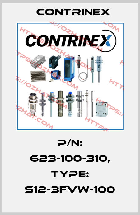 p/n: 623-100-310, Type: S12-3FVW-100 Contrinex