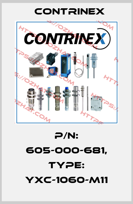 p/n: 605-000-681, Type: YXC-1060-M11 Contrinex