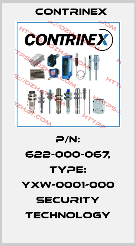 p/n: 622-000-067, Type: YXW-0001-000 Security technology Contrinex