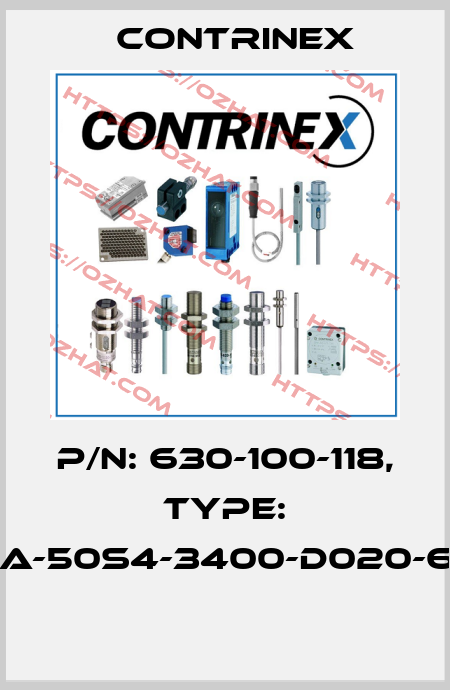 P/N: 630-100-118, Type: YCA-50S4-3400-D020-69K  Contrinex