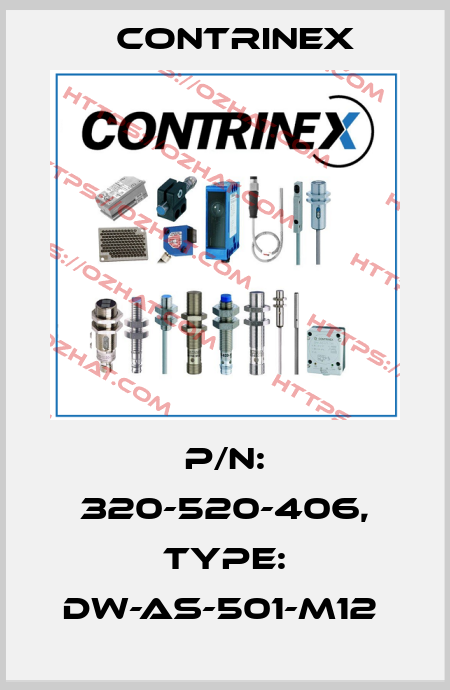 P/N: 320-520-406, Type: DW-AS-501-M12  Contrinex