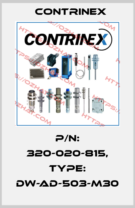 p/n: 320-020-815, Type: DW-AD-503-M30 Contrinex