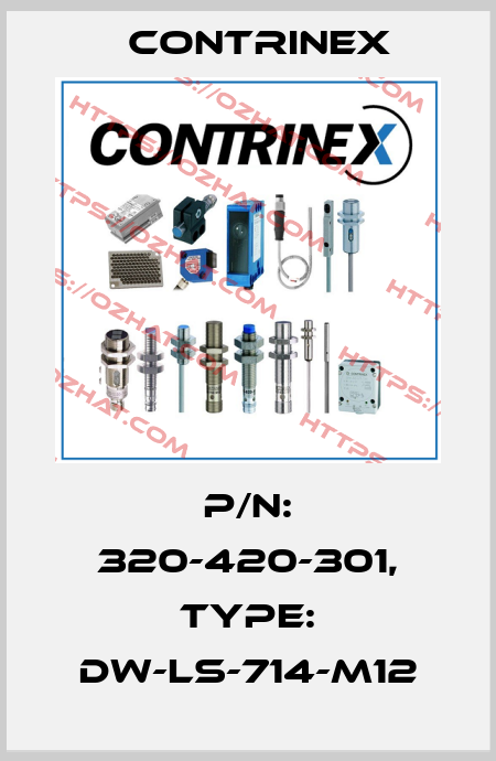 p/n: 320-420-301, Type: DW-LS-714-M12 Contrinex