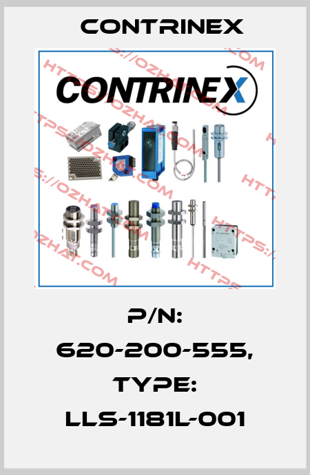 p/n: 620-200-555, Type: LLS-1181L-001 Contrinex