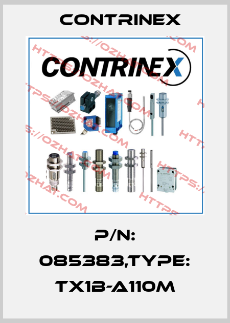 P/N: 085383,Type: TX1B-A110M Contrinex
