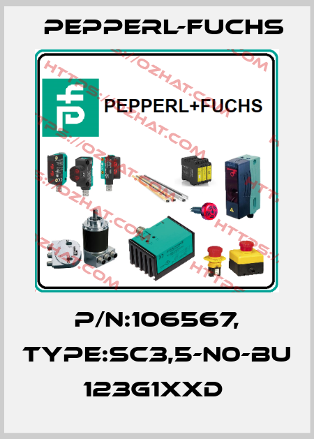 P/N:106567, Type:SC3,5-N0-BU           123G1xxD  Pepperl-Fuchs