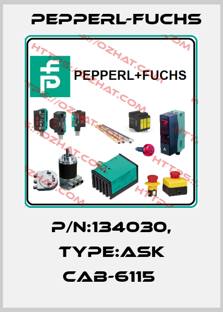 P/N:134030, Type:ASK CAB-6115  Pepperl-Fuchs