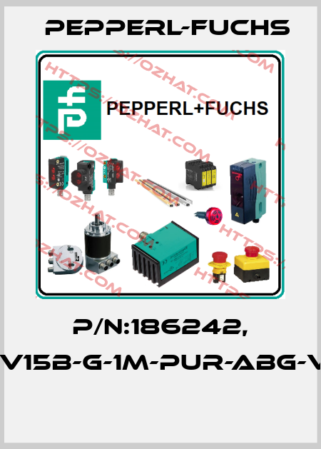P/N:186242, Type:V15B-G-1M-PUR-ABG-V15B-G  Pepperl-Fuchs