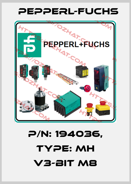 p/n: 194036, Type: MH V3-BIT M8 Pepperl-Fuchs