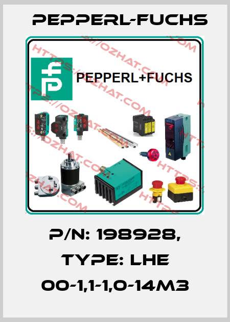p/n: 198928, Type: LHE 00-1,1-1,0-14M3 Pepperl-Fuchs