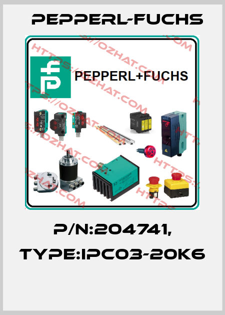 P/N:204741, Type:IPC03-20K6  Pepperl-Fuchs
