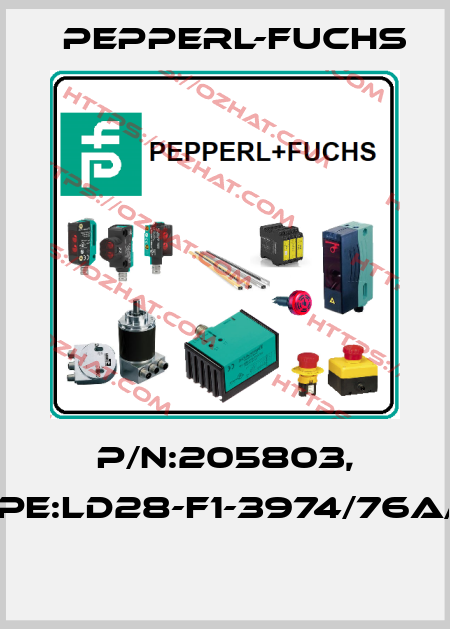 P/N:205803, Type:LD28-F1-3974/76a/112  Pepperl-Fuchs