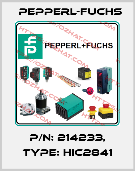 p/n: 214233, Type: HIC2841 Pepperl-Fuchs