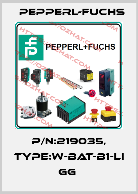 P/N:219035, Type:W-BAT-B1-Li                 GG  Pepperl-Fuchs