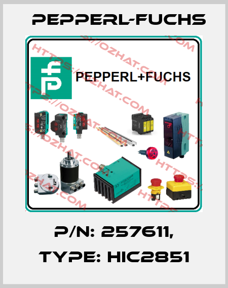 p/n: 257611, Type: HIC2851 Pepperl-Fuchs