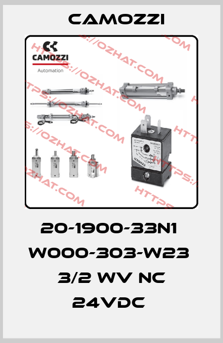 20-1900-33N1  W000-303-W23  3/2 WV NC 24VDC  Camozzi