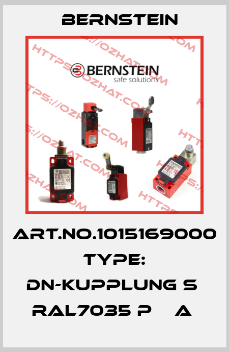 Art.No.1015169000 Type: DN-KUPPLUNG S   RAL7035 P    A  Bernstein