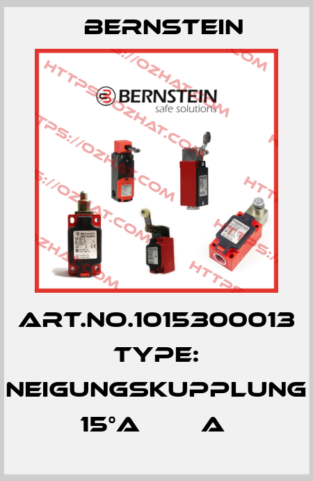 Art.No.1015300013 Type: NEIGUNGSKUPPLUNG 15°A        A  Bernstein