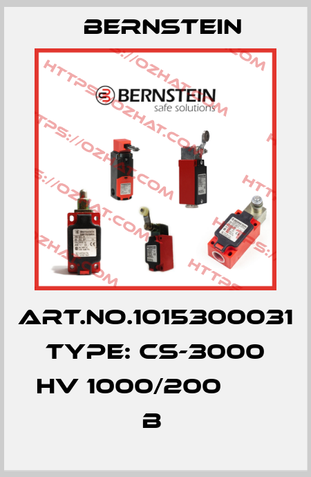 Art.No.1015300031 Type: CS-3000 HV 1000/200          B  Bernstein