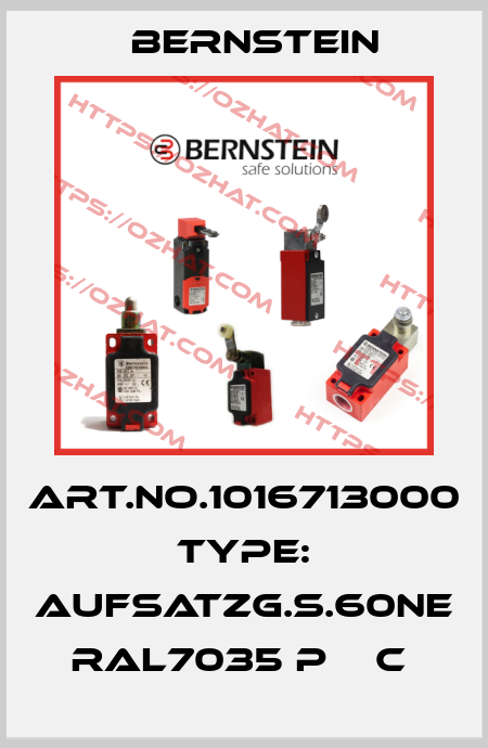 Art.No.1016713000 Type: AUFSATZG.S.60NE RAL7035 P    C  Bernstein