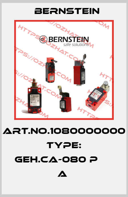 Art.No.1080000000 Type: GEH.CA-080 P                 A  Bernstein