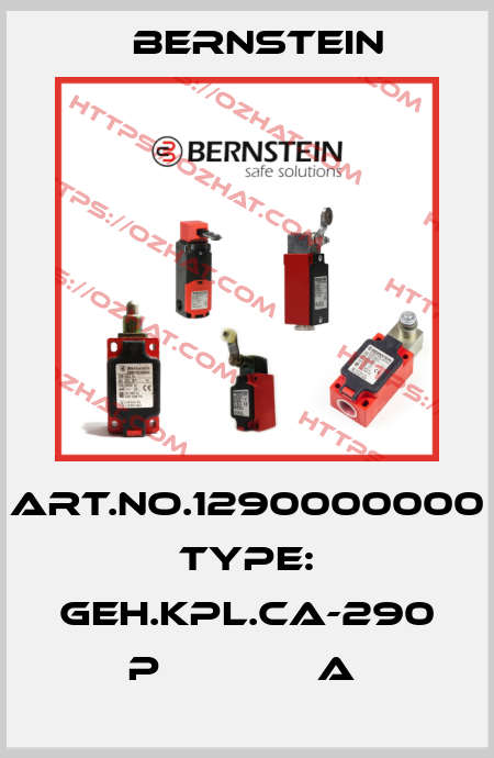Art.No.1290000000 Type: GEH.KPL.CA-290 P             A  Bernstein