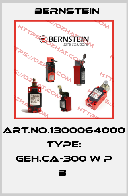 Art.No.1300064000 Type: GEH.CA-300 W P               B  Bernstein