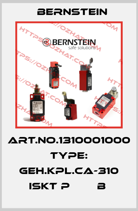 Art.No.1310001000 Type: GEH.KPL.CA-310 ISKT P        B  Bernstein