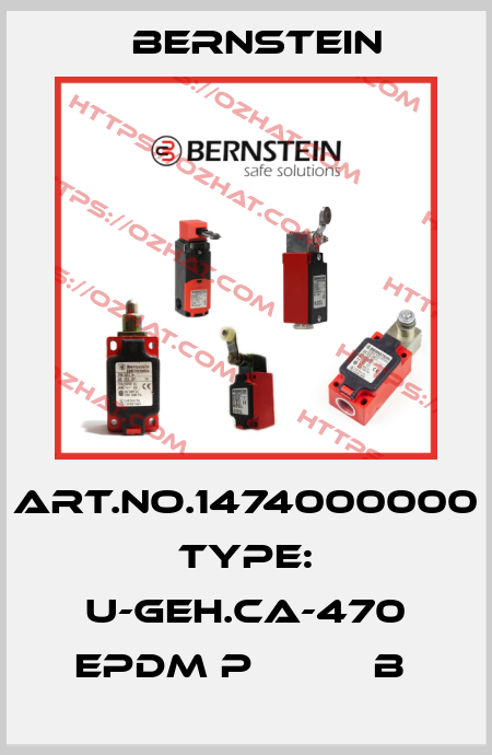 Art.No.1474000000 Type: U-GEH.CA-470 EPDM P          B  Bernstein