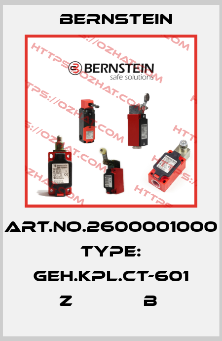 Art.No.2600001000 Type: GEH.KPL.CT-601 Z             B  Bernstein