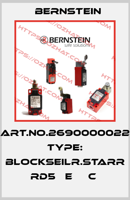 Art.No.2690000022 Type: BLOCKSEILR.STARR RD5   E     C  Bernstein