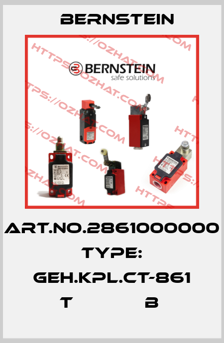 Art.No.2861000000 Type: GEH.KPL.CT-861 T             B  Bernstein