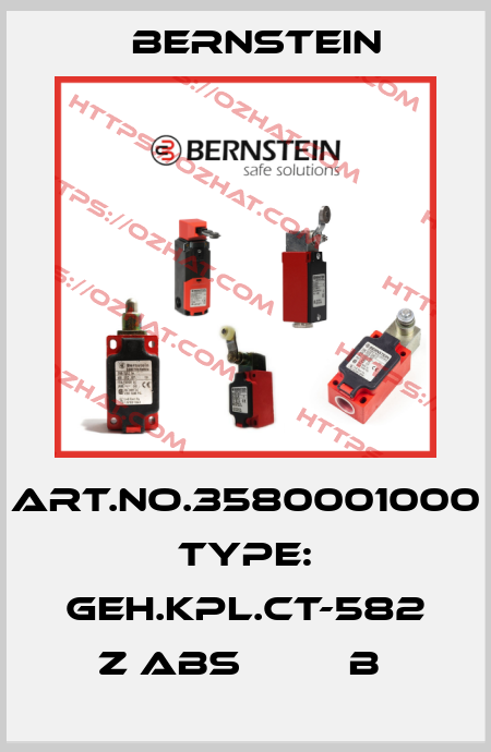Art.No.3580001000 Type: GEH.KPL.CT-582 Z ABS         B  Bernstein