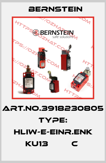 Art.No.3918230805 Type: HLIW-E-EINR.ENK KU13         C  Bernstein