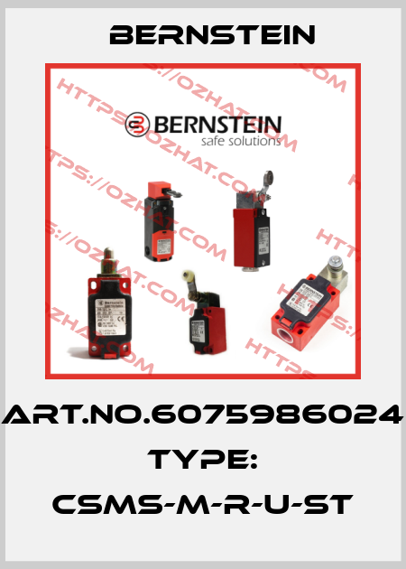 Art.No.6075986024 Type: CSMS-M-R-U-ST Bernstein