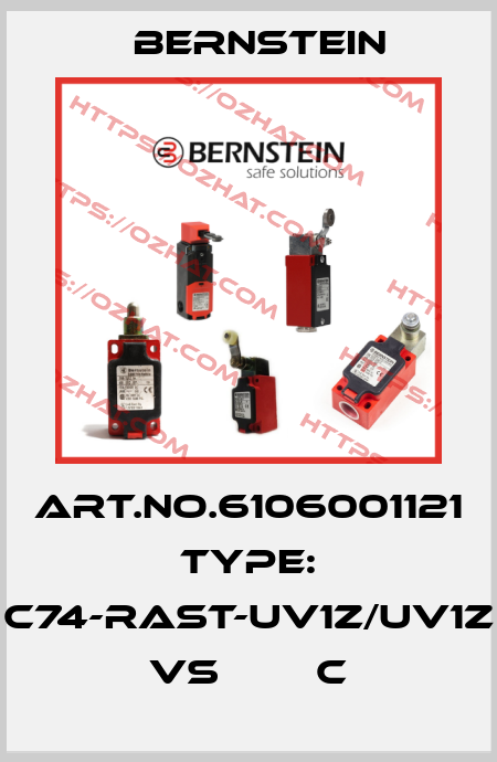 Art.No.6106001121 Type: C74-RAST-UV1Z/UV1Z VS        C Bernstein