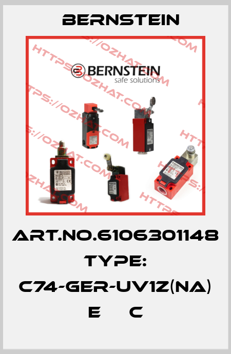 Art.No.6106301148 Type: C74-GER-UV1Z(NA)       E     C Bernstein