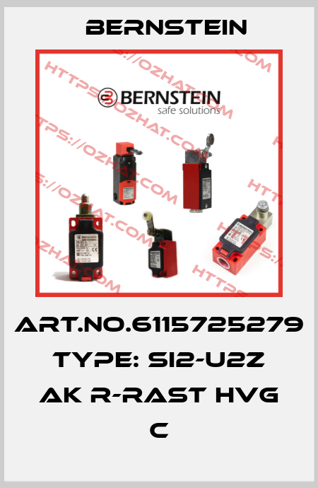 Art.No.6115725279 Type: SI2-U2Z AK R-RAST HVG        C Bernstein