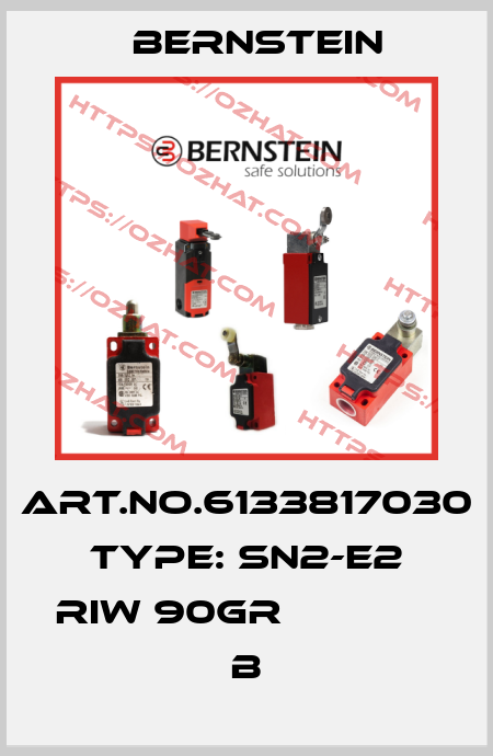 Art.No.6133817030 Type: SN2-E2 RIW 90GR              B Bernstein