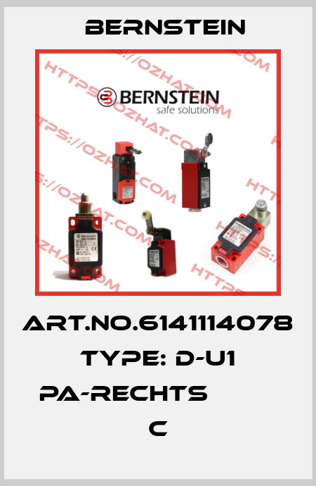 Art.No.6141114078 Type: D-U1 PA-RECHTS               C Bernstein