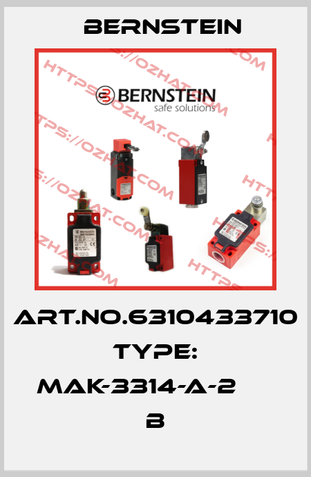 Art.No.6310433710 Type: MAK-3314-A-2                 B Bernstein