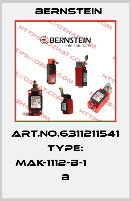 Art.No.6311211541 Type: MAK-1112-B-1                 B Bernstein