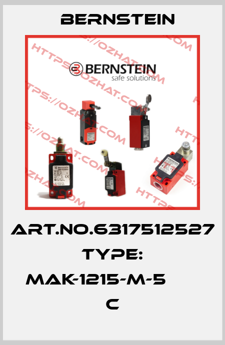 Art.No.6317512527 Type: MAK-1215-M-5                 C Bernstein
