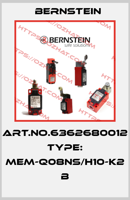 Art.No.6362680012 Type: MEM-Q08NS/H10-K2             B Bernstein