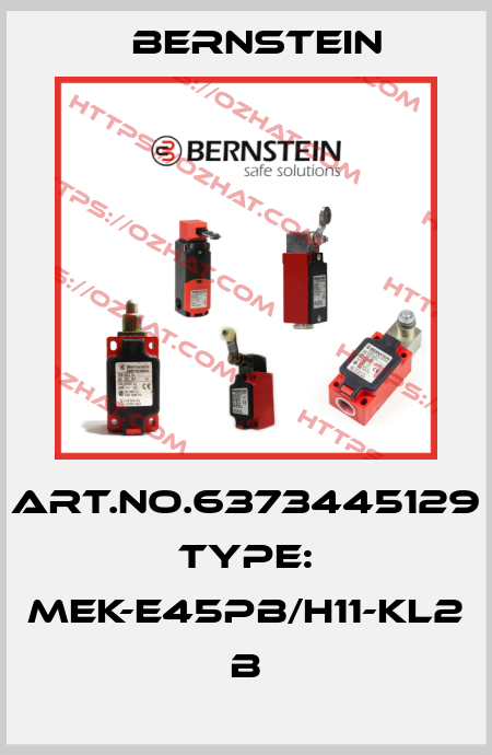 Art.No.6373445129 Type: MEK-E45PB/H11-KL2            B Bernstein