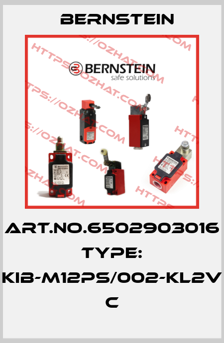 Art.No.6502903016 Type: KIB-M12PS/002-KL2V           C Bernstein