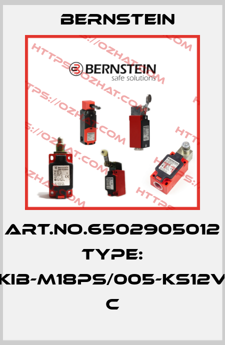 Art.No.6502905012 Type: KIB-M18PS/005-KS12V          C Bernstein