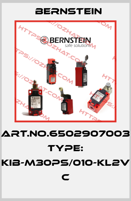 Art.No.6502907003 Type: KIB-M30PS/010-KL2V           C Bernstein