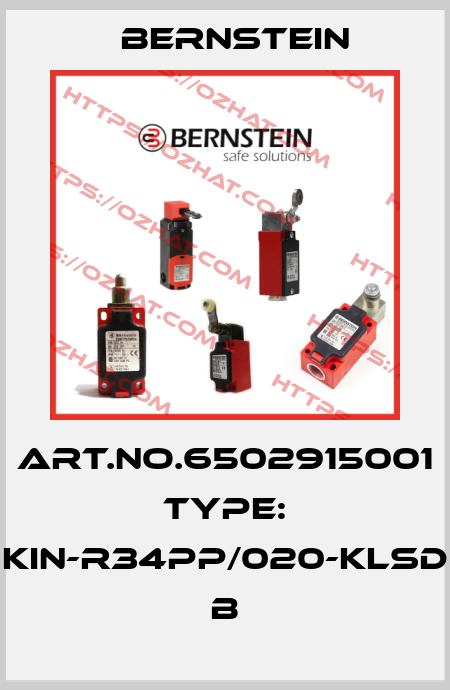 Art.No.6502915001 Type: KIN-R34PP/020-KLSD           B Bernstein